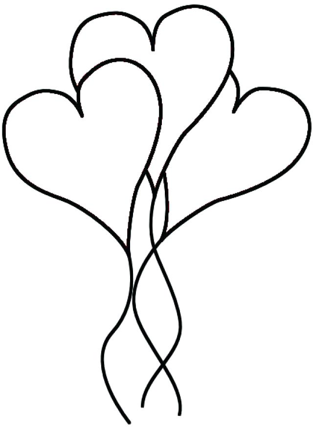 640x881 Balloon Coloring Pages