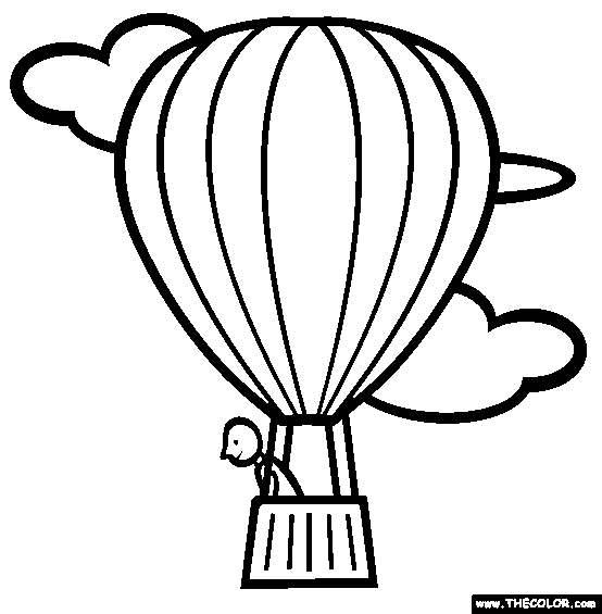 Hot Air Balloon Basket Drawing | Free download on ClipArtMag