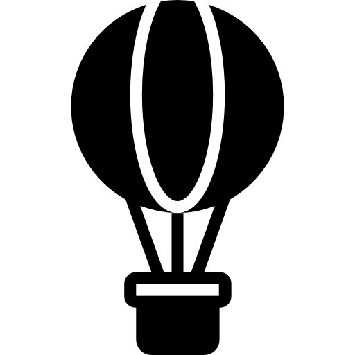 512x512 Hot Air Balloon, Flight, Transportation, Transport Icon