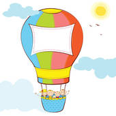 170x170 Hot Air Balloon Illustration Clip Art