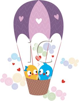 275x350 Lovebirds In A Hot Air Balloon