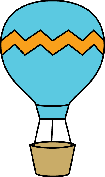 446x747 Blue And Orange Hot Air Balloon Clip Art