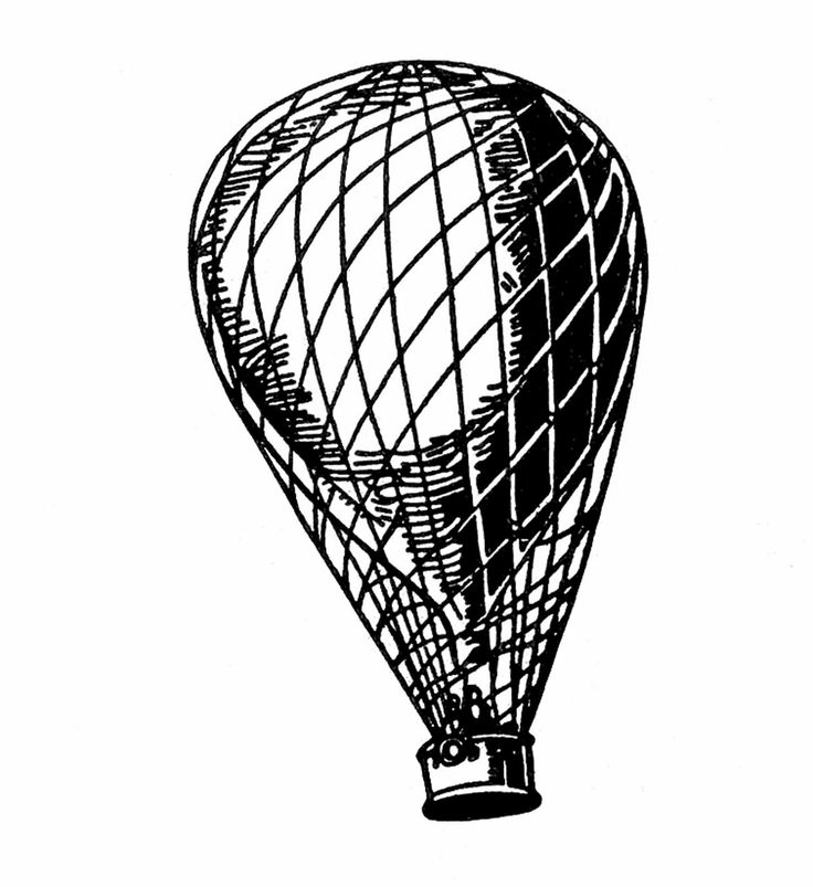 736x803 Hot Air Balloon Black And White Hot Air Balloon Clipart Free