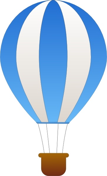 364x600 Hot Air Balloon Clipart Vector