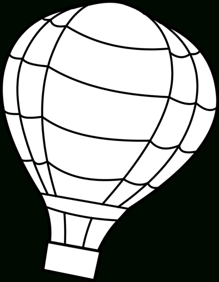 428x550 Hot Air Balloon Clip Art Outline Clipart Panda