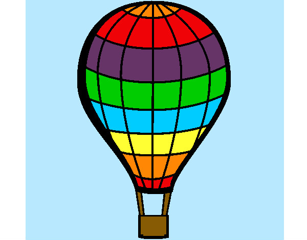 600x470 Drawn Hot Air Balloon Rainbow