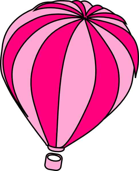 486x597 Hot Air Balloon Grey Clip Art