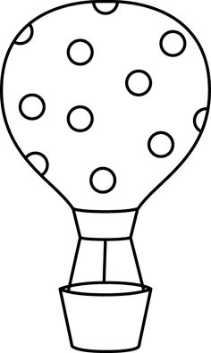 236x395 Hot Air Balloon Outline Group
