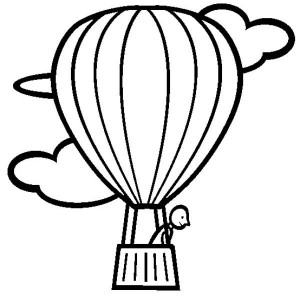 300x300 Animal Adventure On Hot Air Balloon Coloring Pages Bulk Color