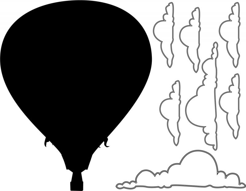 800x622 Hot Air Balloon Outline
