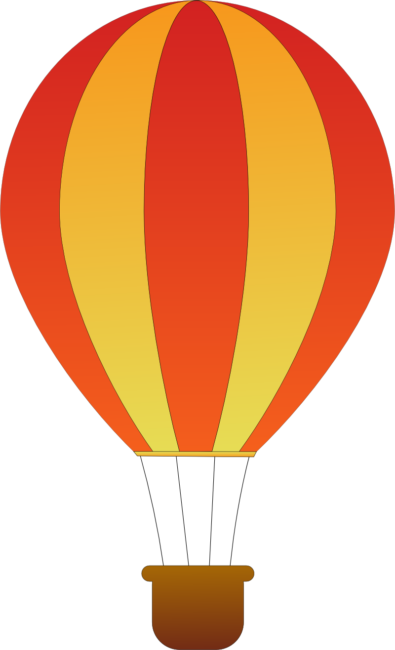 800x1317 Hot Air Balloon Png Clipart