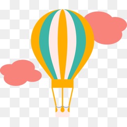 260x260 Cartoon Hot Air Balloon, Child, Blowing Instruments, Hot Air
