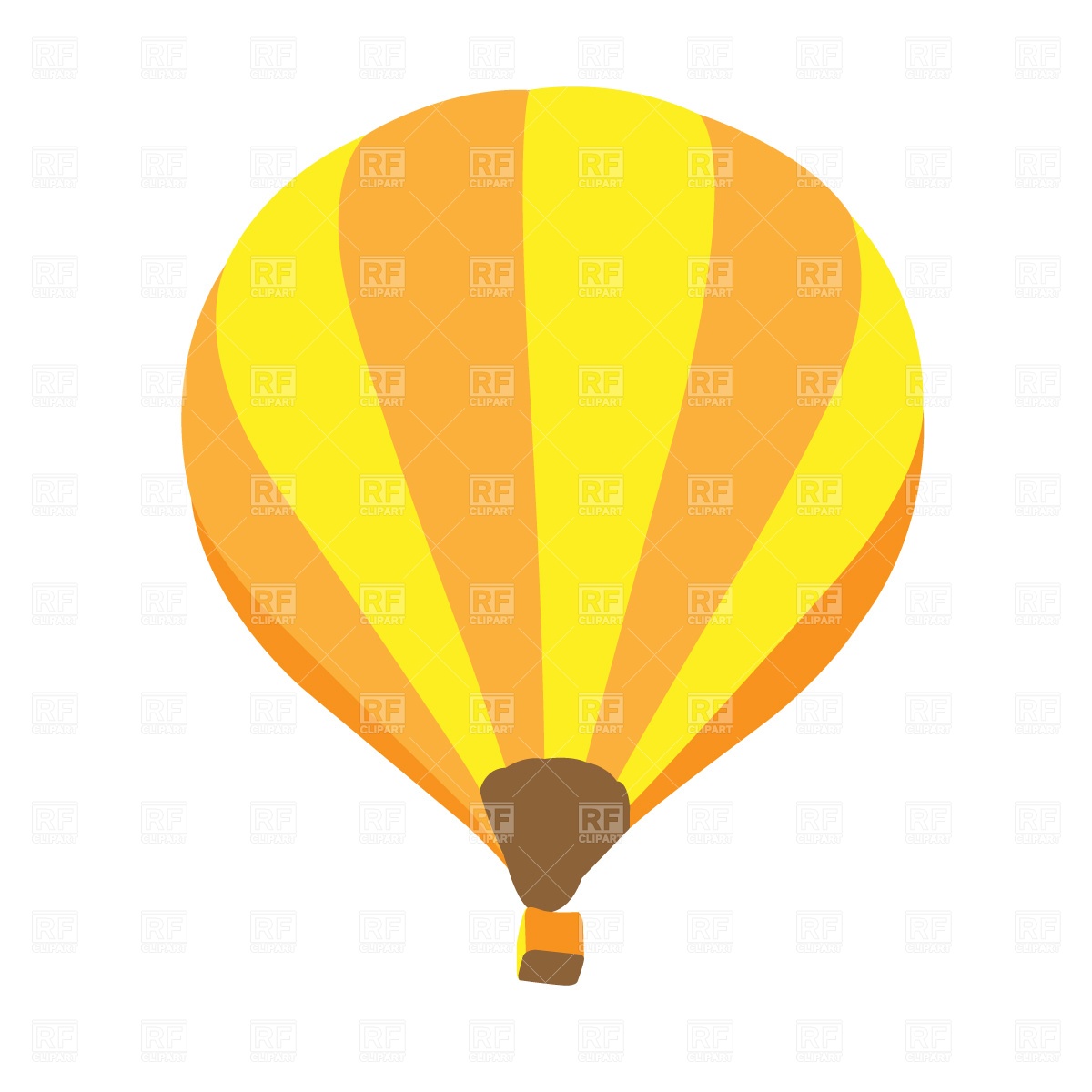 1200x1200 Hot Air Balloon Clipart Yellow