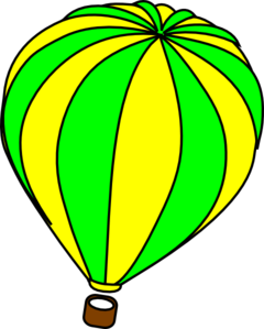 240x299 Hot Air Balloon Green Clip Art