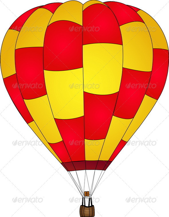590x755 Hot Air Balloon Vector, Eps 10. By Ohmega1982 Graphicriver