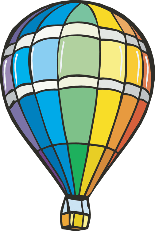 505x750 Hot Air Balloon Clipart Scene