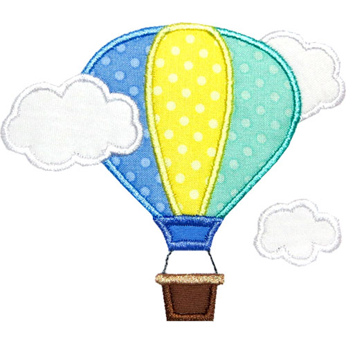500x500 Hot Air Balloon Clouds Clip Art Cliparts