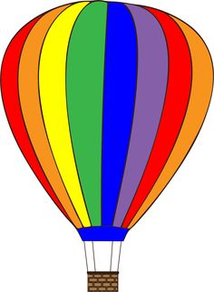 236x322 Free Clip Art Of A Fun Rainbow Striped Hot Air Balloon Sweet