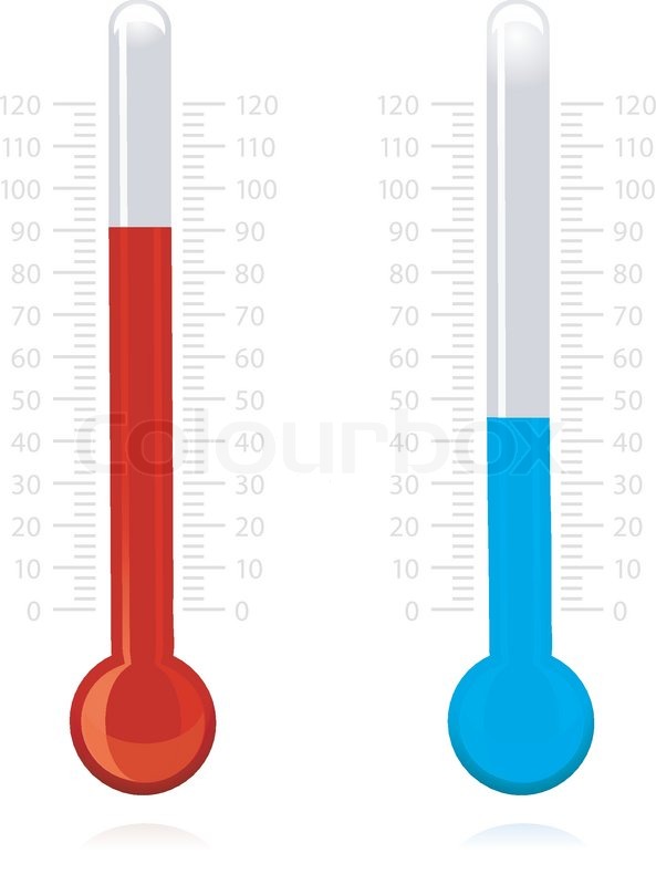 593x800 Illustration Of Vector Thermometer On Isolated Background Stock