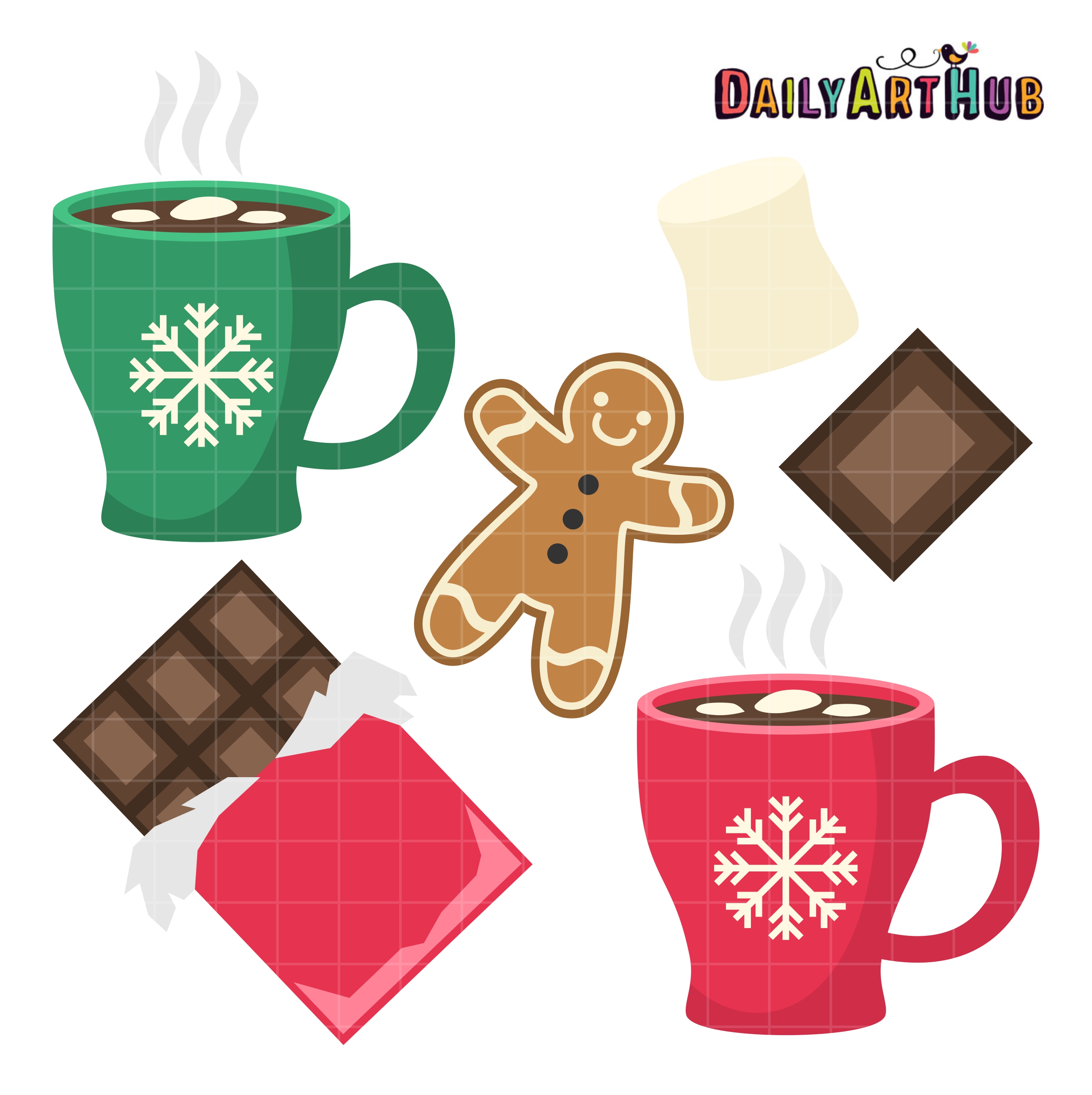 2664x2670 Hot Chocolate Clip Art Set Daily Art Hub