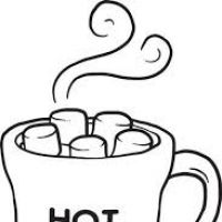 200x200 Hot Chocolate Black And White Clipart