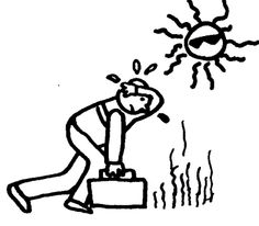 236x206 Hot Weather Clipart Black And White