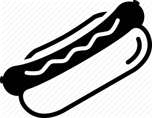512x399 Hot Dog Icon Clip Art