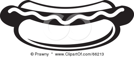 450x191 Hot Dog Clipart Outline