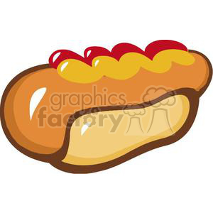 300x300 Royalty Free Fast Food Hot Dog With Ketchup And Mustard 378998