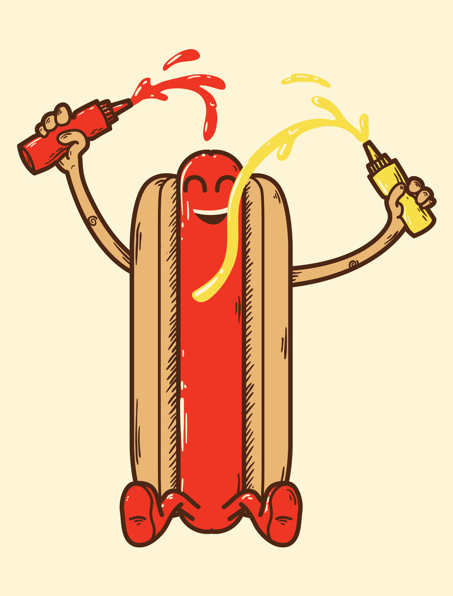 900x1184 Happy As A Hotdog By Biotwist