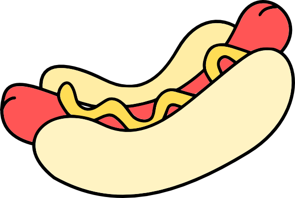 600x402 Hot Dog Drawings