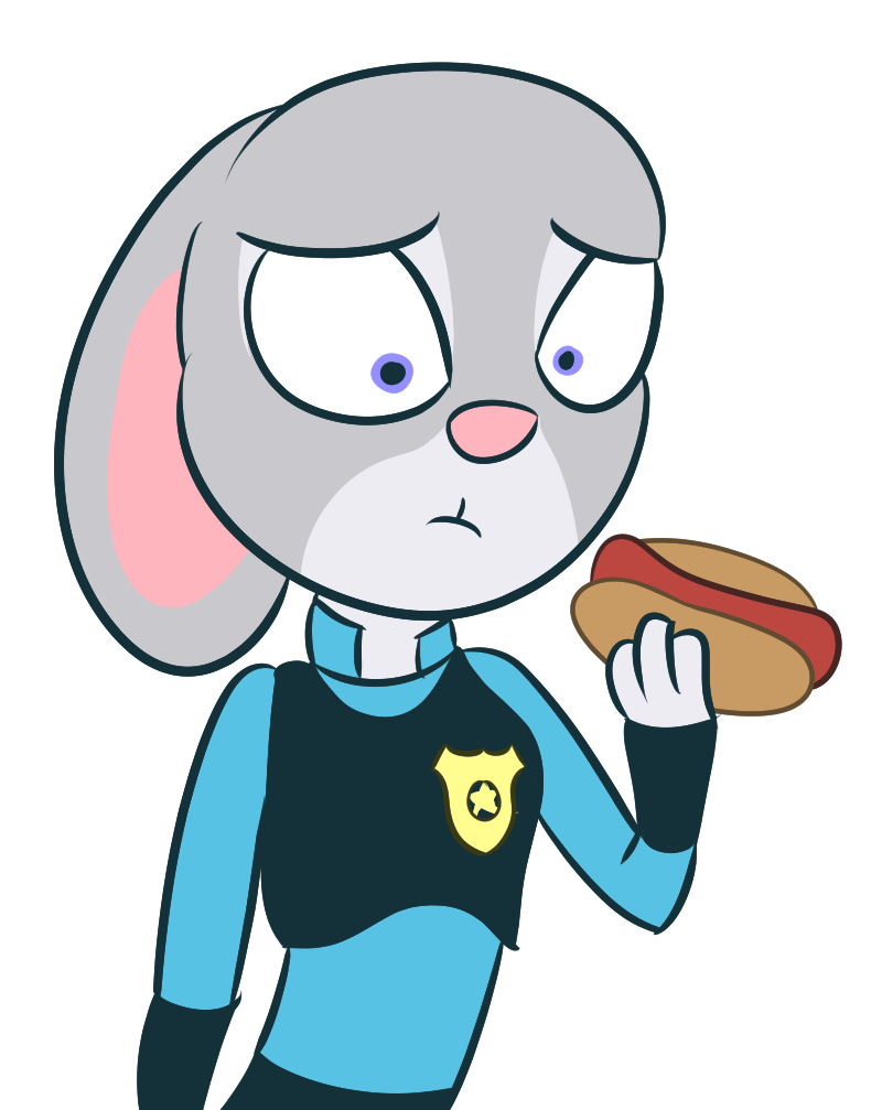 800x1007 Judy Hopps Eating A Hot Dog By X Guy5467