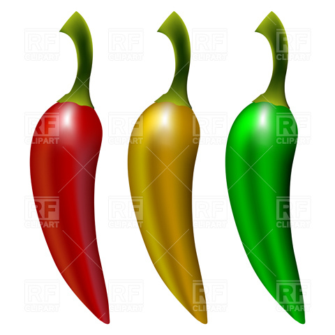 480x480 Hot Pepper Royalty Free Vector Clip Art Image