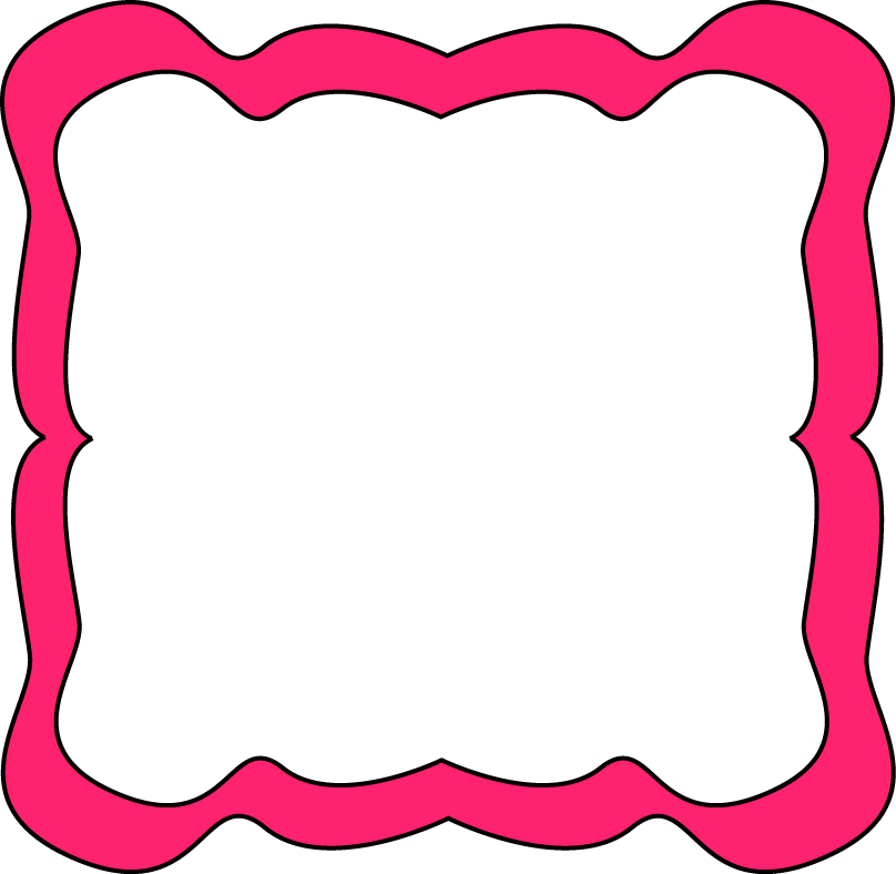 808x788 Pink Curvy Frame