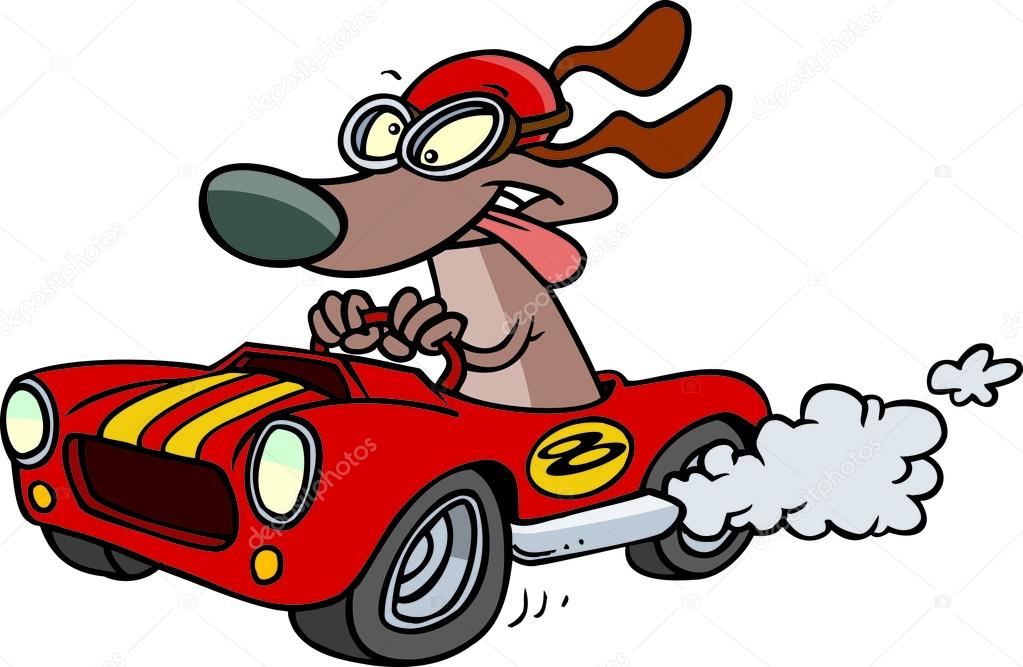1023x667 Cartoon Hot Rod Dog Stock Vector Ronleishman