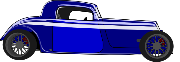 600x208 Hot Rod Somewhat Blank Clip Art