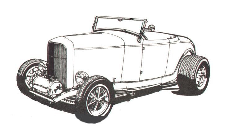 736x427 Pin By Pete Woods On Hotrod Clip Art Car Drawings