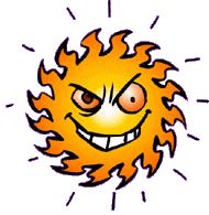 190x195 Hot Sun Clipart