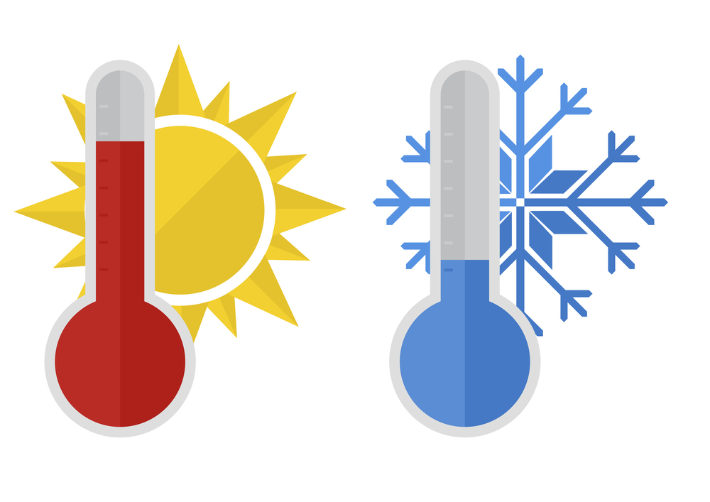 1000x707 Cold Thermometer Clipart
