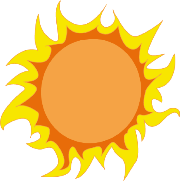 594x597 Hot Summer Clipart