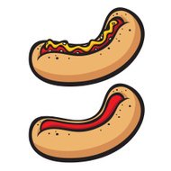 190x190 Hot Dog Cartoon Character Premium Clipart
