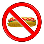150x150 Hot Dog In Jeans Pocket Royalty Free Vector Clip Art Image