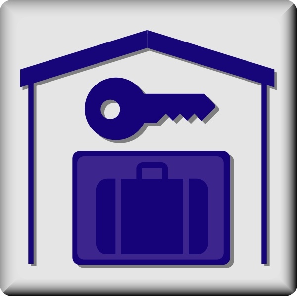 600x599 Hotel Icon In Room Baggage Locker Clip Art Free Vector In Open