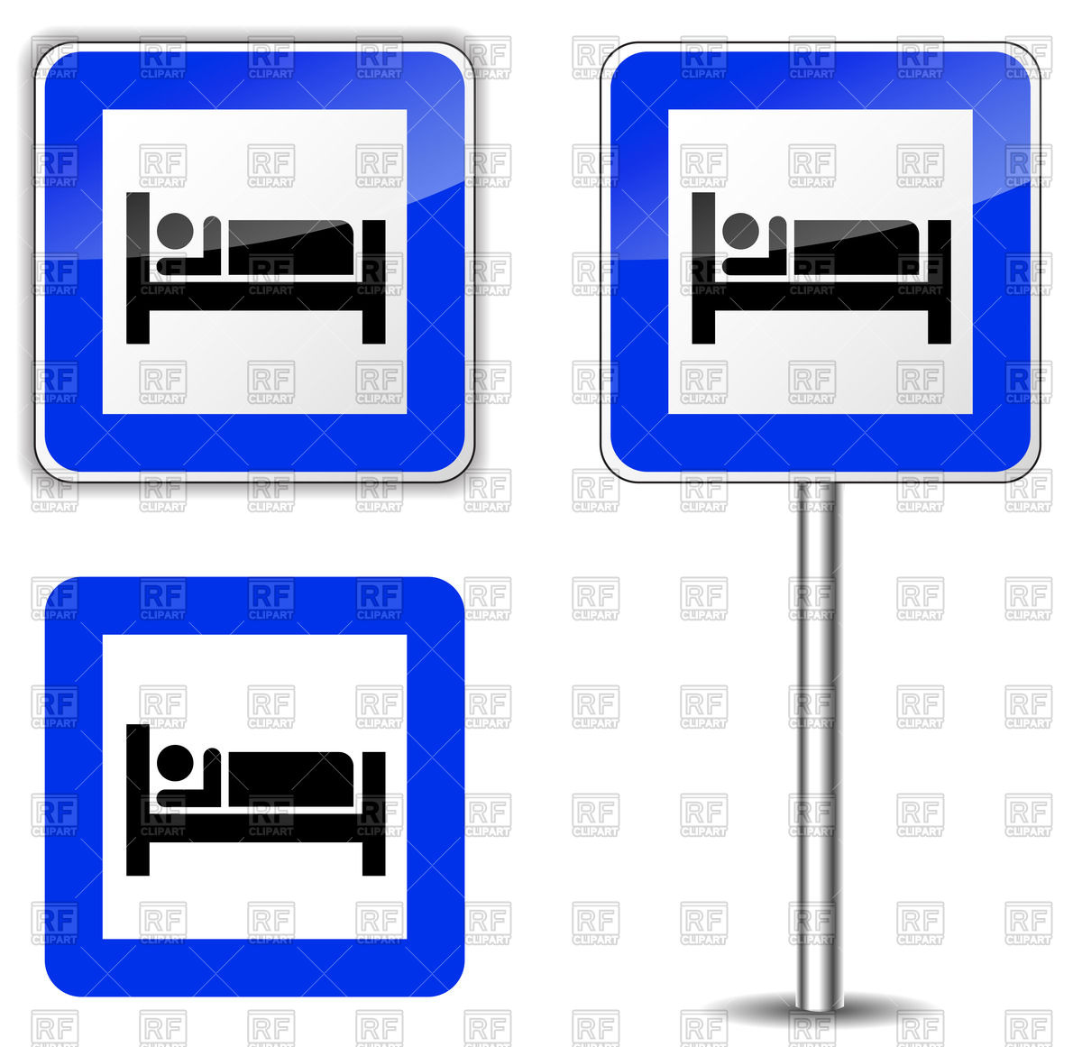 1200x1161 Hotel Square Road Signs