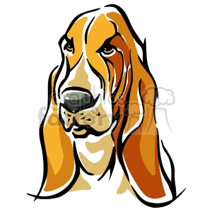 300x300 Royalty Free Hound Dog 129391 Vector Clip Art Image