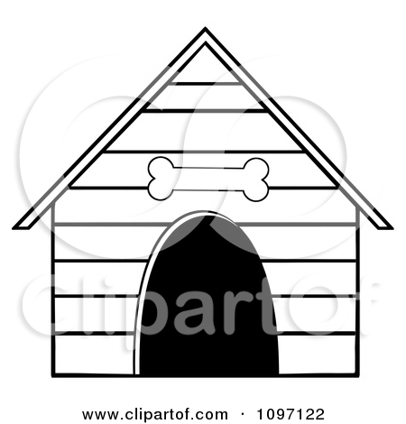 450x470 Dog House Clip Art Black And White Clipart Panda