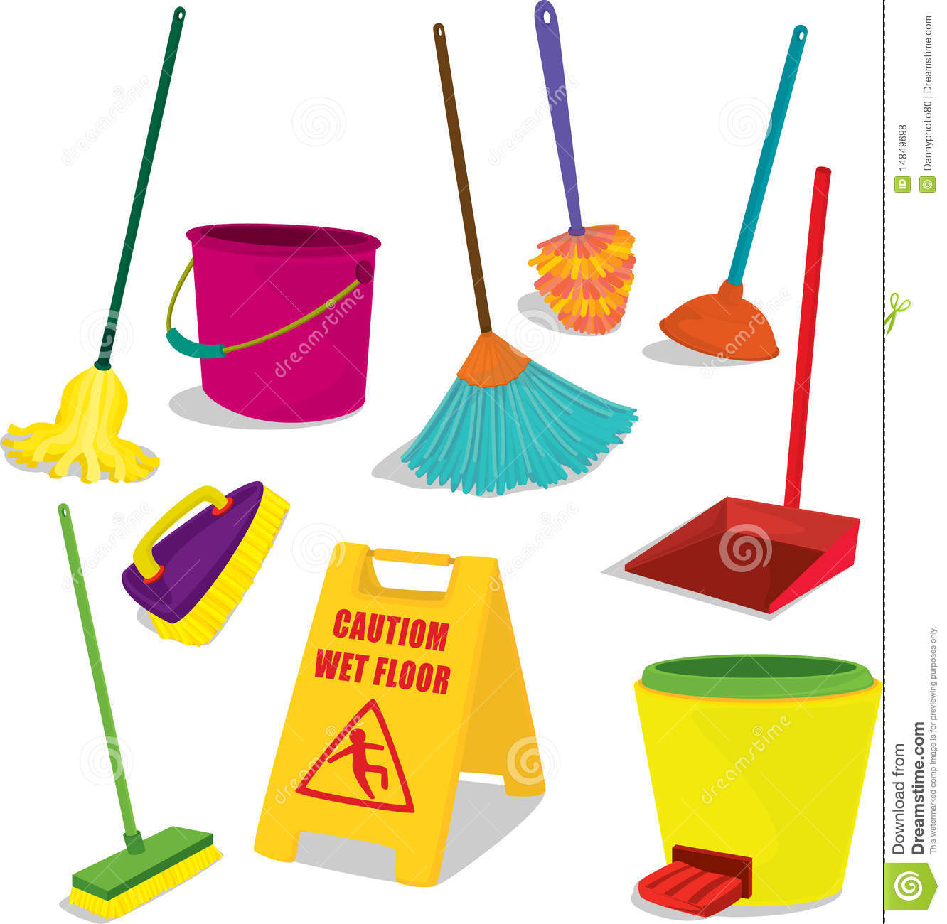1332x1300 House Cleaning Items Images