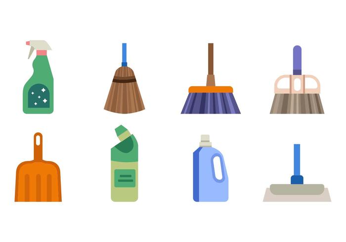 700x490 Free House Cleaning Tools Vector