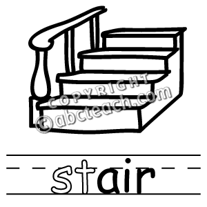 300x300 Free Clipart Stairs Black And White