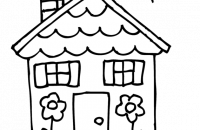 200x130 Charming Design House Clipart Black And White Free Clip Art